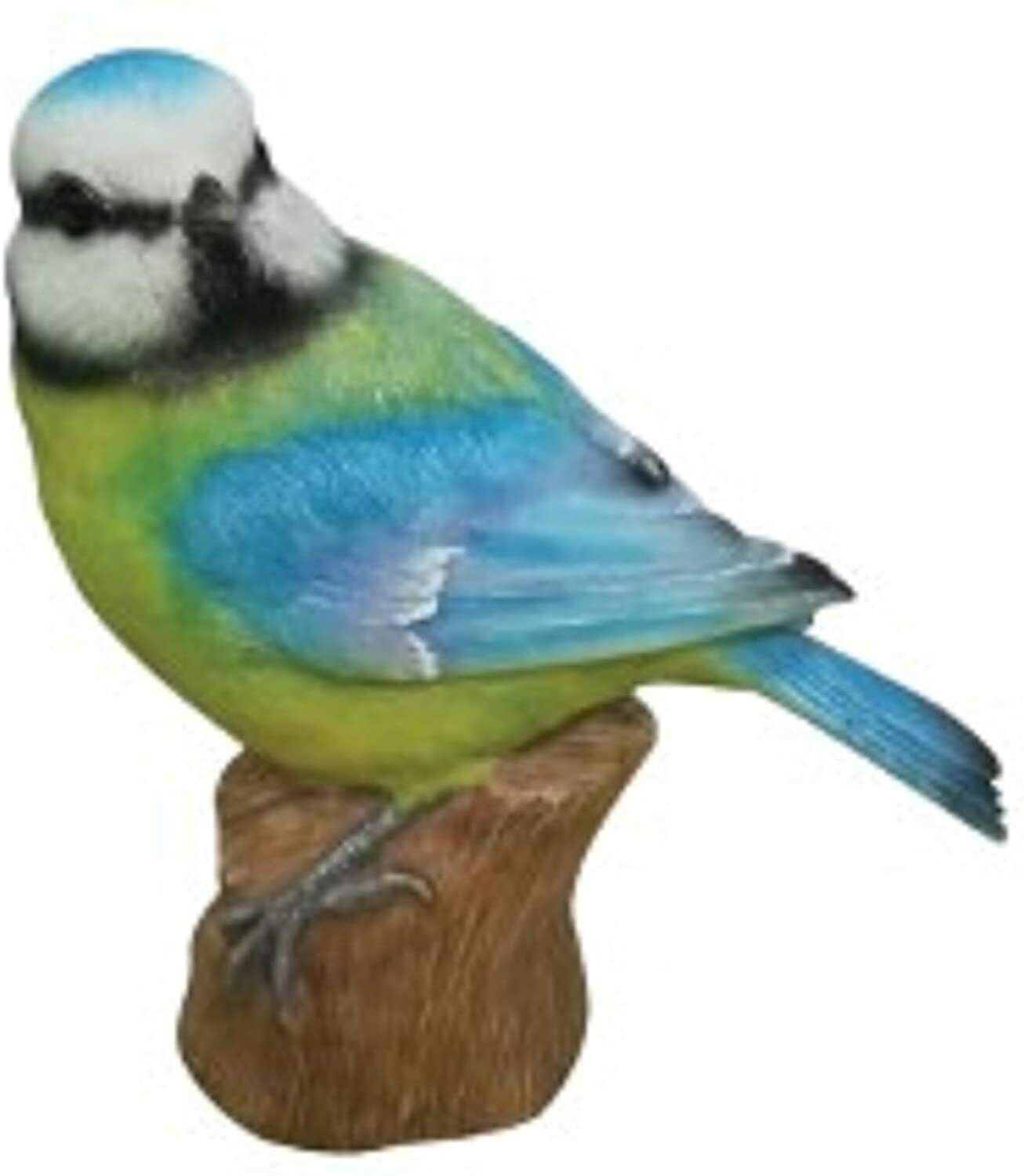 Blue Tit Ornament Garden British Bird Figurine Statue Home Decor Frostproof 