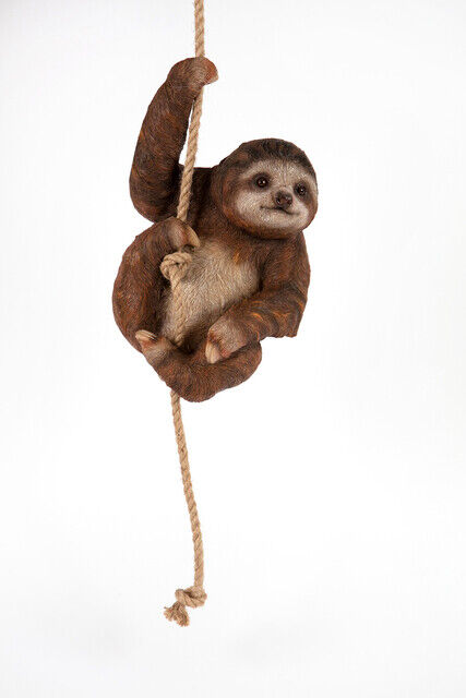 Climbing Sitting Sloth Ornament Garden Home Resin Statue Lifelike Jungle Themed 