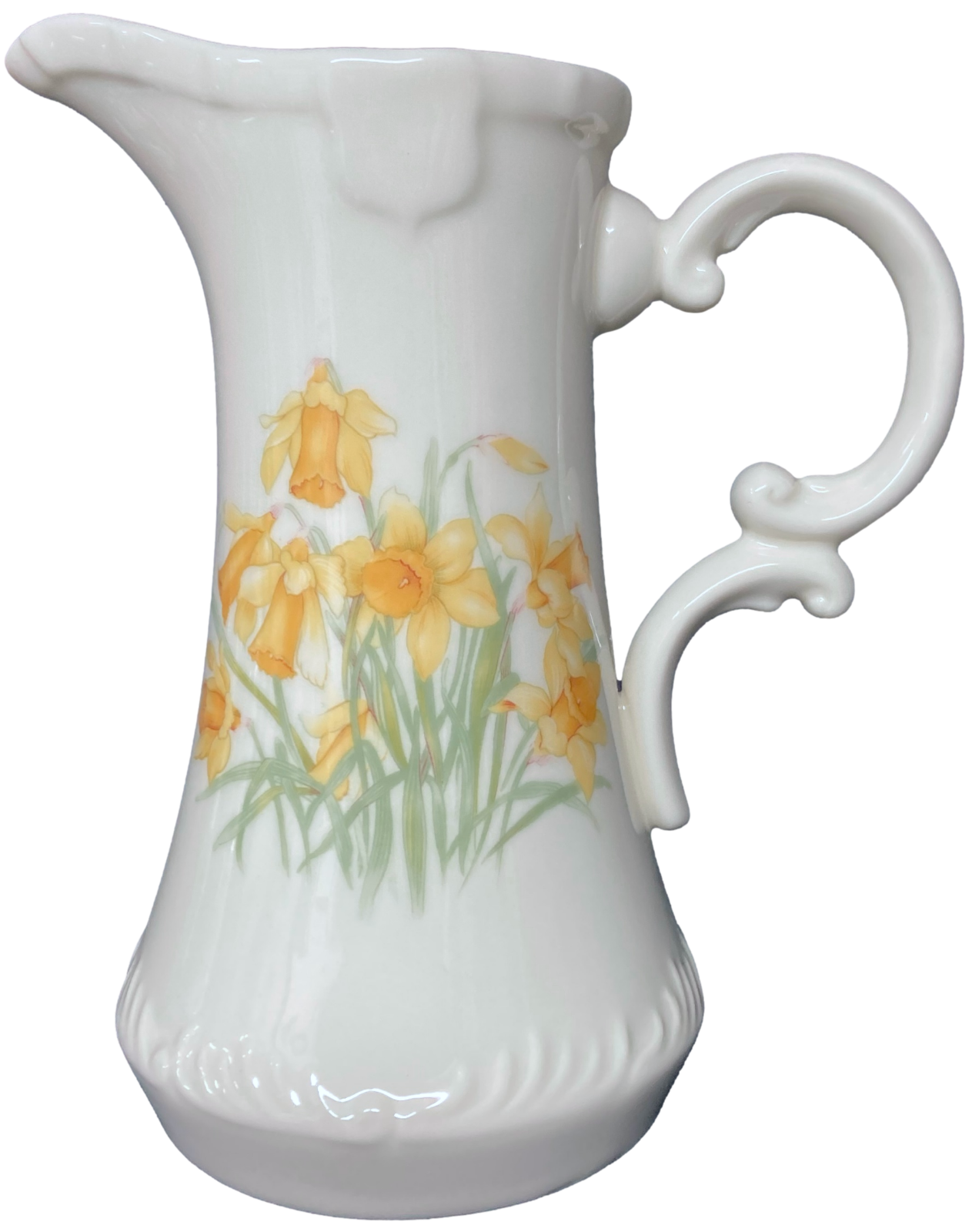 Ceramic Jug Pitcher Daffodil Vintage Style Choice of 3 Sizes Or Set 3 Brand New