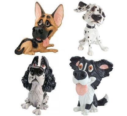 Dog Ornament Figurine Choice of Collie German Shepherd Dalmatian or Spaniel