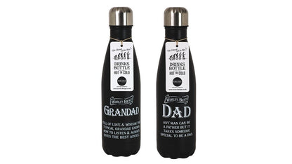 Water Bottle Insulated Hot or Cold Dad or Grandad Stainless Steel Fathers Day