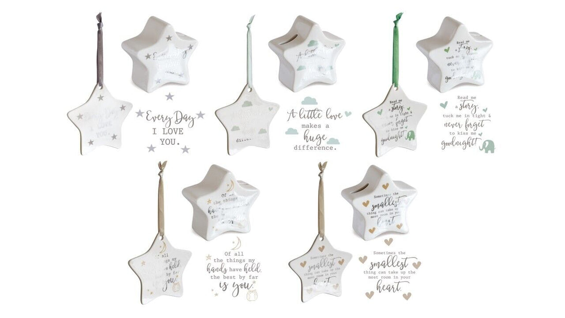 Money Box Star Bauble Bank Every Day Little Love Never Forget You or Your Heart