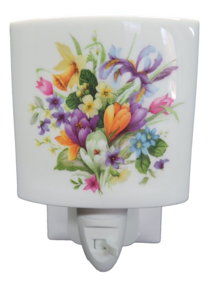 Floral LED Night Light China Electric Uk Plug In On/Off Switch Multi Brand NEW