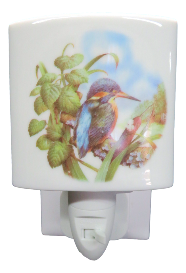 Kingfisher LED Night Light China Electric Uk Plug In On/Off Switch NEW Bird Lamp