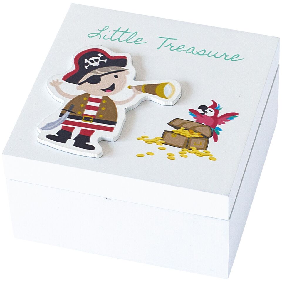 Kids Memory Box Keepsake Chest Pirate Unicorn or Llama Jewellery Trinkets Box