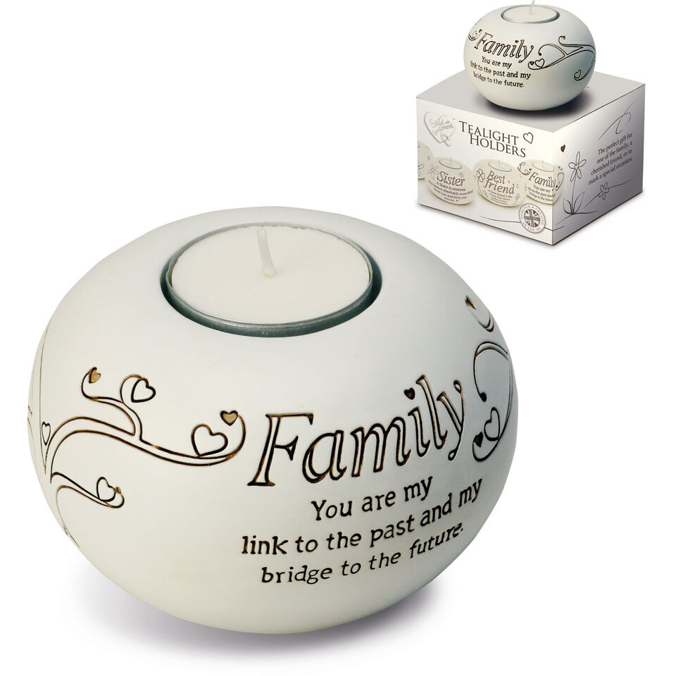 Tea Light Holder Ceramic Best Friend Special Friend Family Friendship Gift Boxed