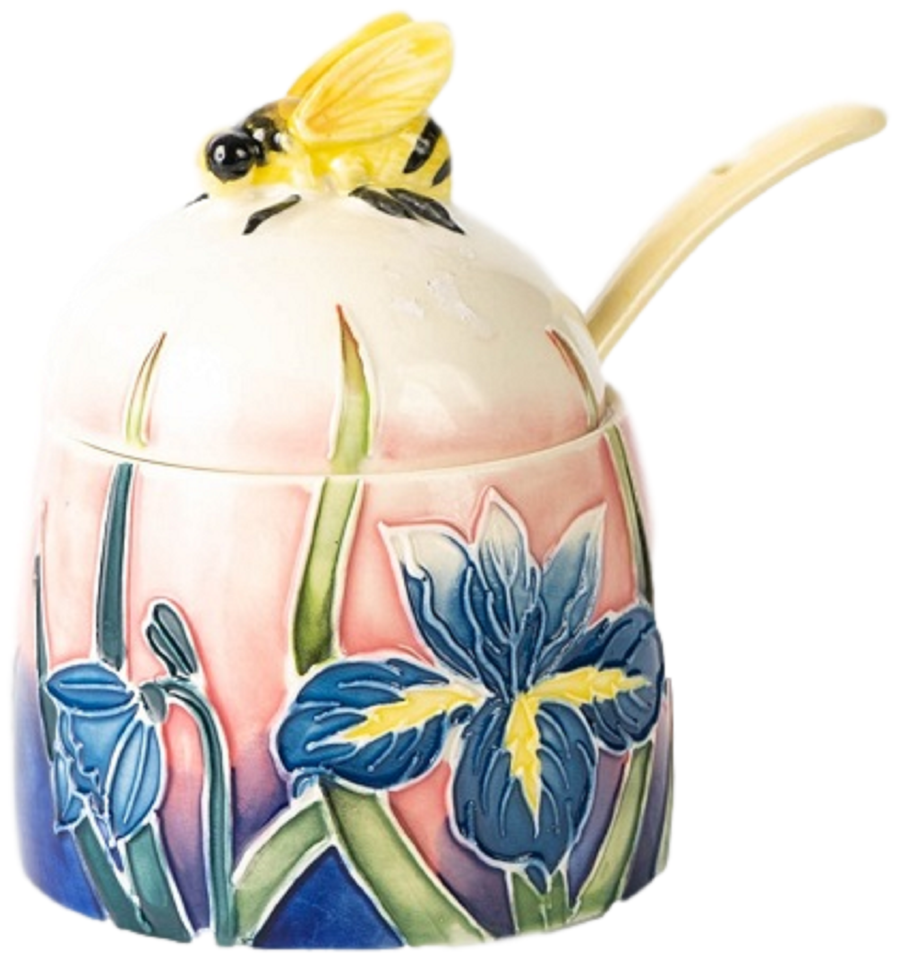 Honey Pot Old Tupton Bee Jam Jar Preserves Matching Spoon Choice Of 4 Designs