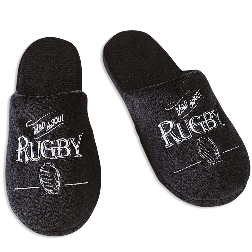 Mens Slippers Cricket Rugby Football or Golf Fathers Day Sizes Small to Large