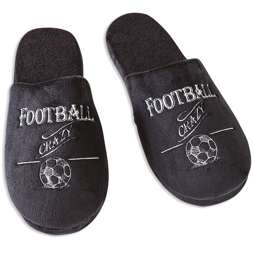 Mens Slippers Cricket Rugby Football or Golf Fathers Day Sizes Small to Large