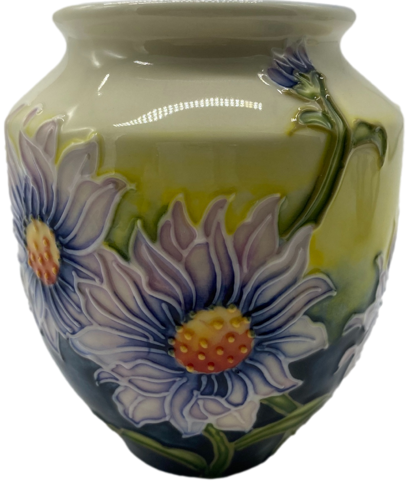 Vase Tupton Ware Ornament Tube Lined Floral Ceramic Poppy Daisy Lavender New 4&quot;